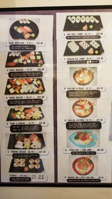 Hinata Sushi Carry Out menu 4